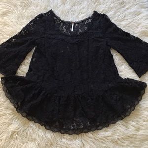 Free People black lace top